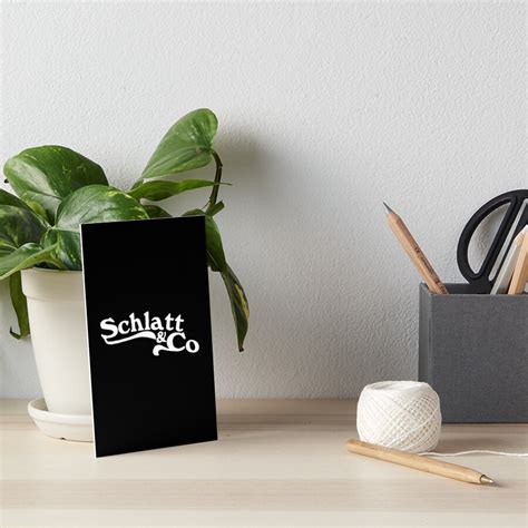 Schlatt And Co Merch Schlatt And Co Logo Art Board Print For Sale By