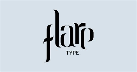 Flare Typeface On Behance