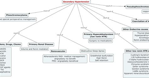 Nephron Power Concept Map Secondary Causes Of Hypertension