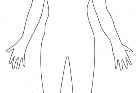 Female Body Diagram Outline Template Female Body Template Outline