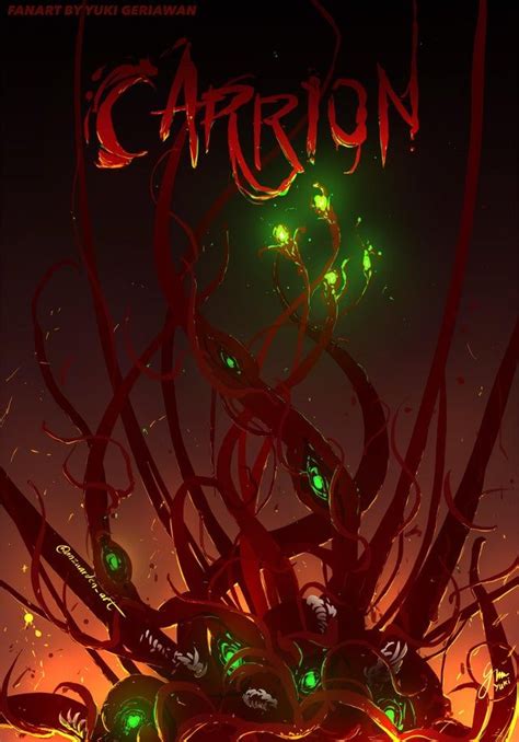 Carrion Game Cover Art Switch Cover With Zipper
