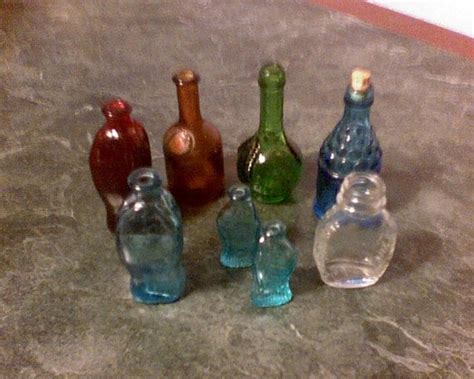 Small Colored Glass Bottles By Bandttreasures On Etsy
