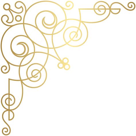 Gold Corner Clip Art Image Gallery Yopriceville High Quality Free