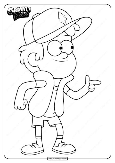 In this section we have collected a big number of free printable coloring pages from grate cartoons of the walt disney company which you can download free of charge. Printable Gravity Falls Dipper Coloring Page | Fall canvas ...