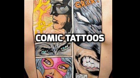 comic tattoos best comic tattoo designs hd youtube
