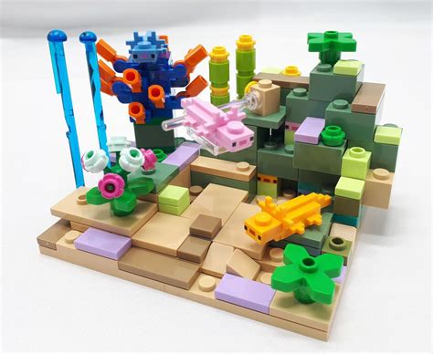 Lego Moc Axolotl Reef By Iphigenie Rebrickable Build With Lego
