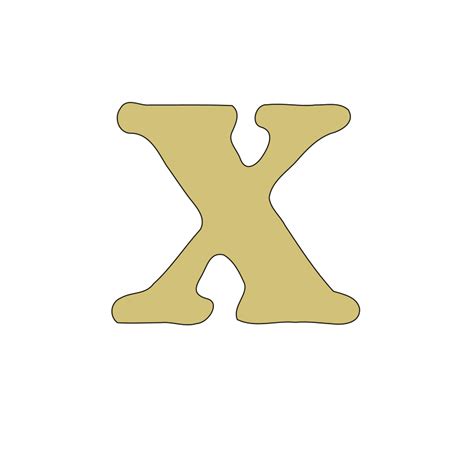Lowercase X Openclipart