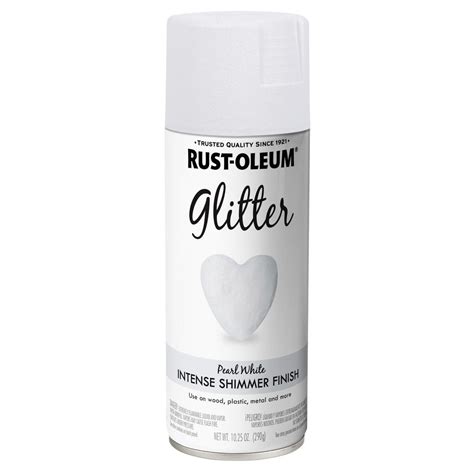 Rust Oleum Specialty 1025 Oz Pearl White Glitter Spray Paint 342611