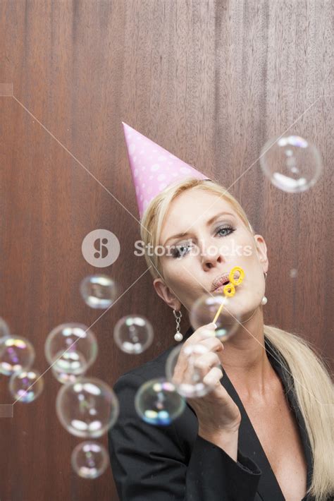Office Person Blowing Bubbles Royalty Free Stock Image Storyblocks