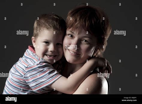 Model Released Mutter Mit Sohn Mother With Son Stock Photo Alamy
