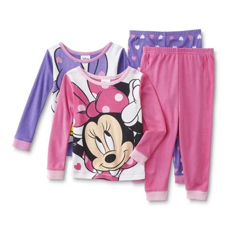 Disney Minnie Mouse And Daisy Duck Infant And Toddler Girls 2 Pairs Pajamas