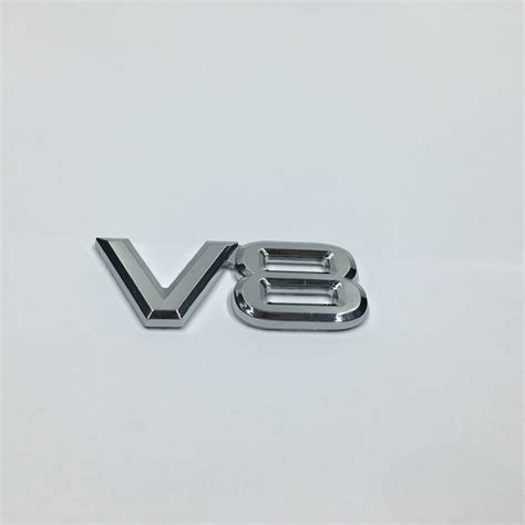 10pcslot Universal V8 Emblem Logo Sticker Decal 3d Chrome Badge For