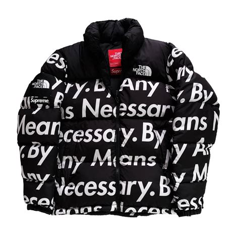 Supreme By Any Means Necessary Nuptse Jacket Grailed