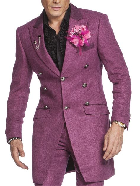 Mens Fashion Long Coat Como Purple Mens Fashion Suits Long Coat Men