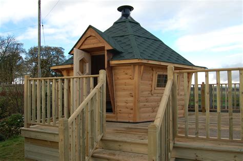 Stunning Bbq Hut And Deck Recently Completed Garden Rooms Scotland