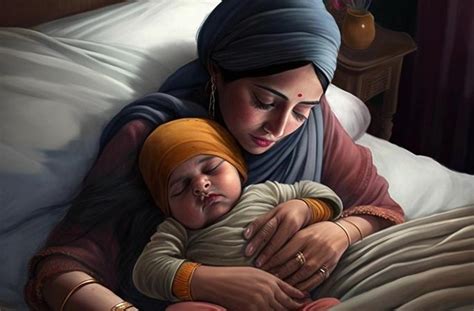 Ai Generated Image A Sikh Mother Telling Stories About History To His Son