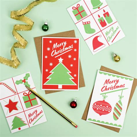 Retro Christmas With Iconic Symbols Card By Kate And The Ink