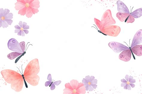 Premium Vector Watercolor Colorful Butterfly Background