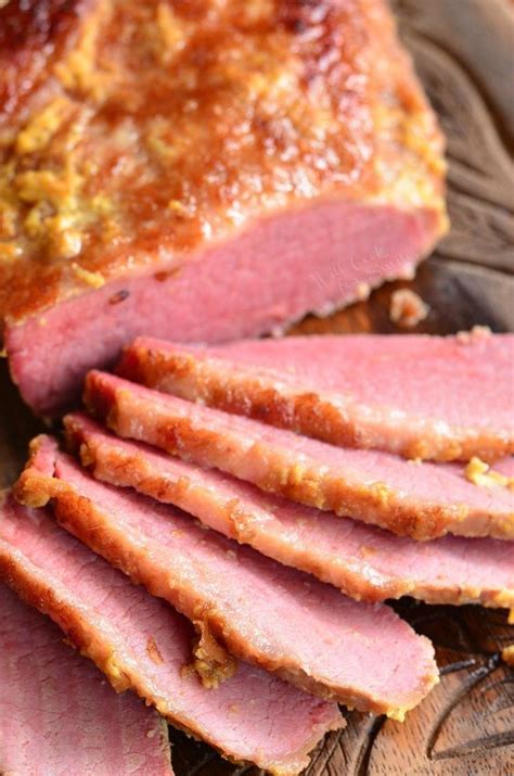 Trim the fat and slice meat thinly across the grain. 3-Ingredient Oven Baked Corned Beef Brisket. Amazing ...