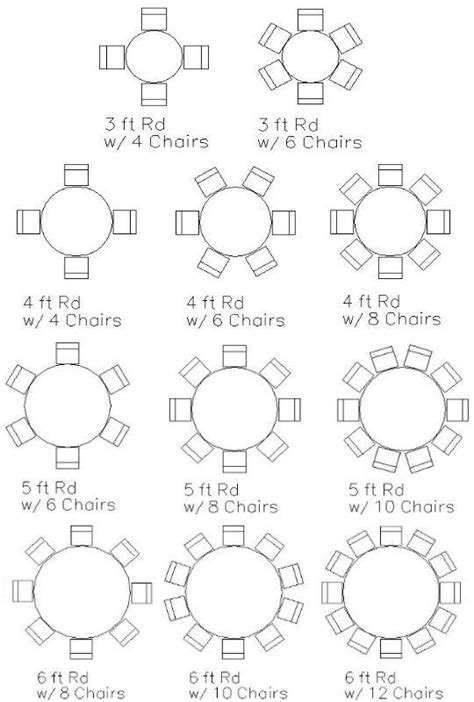 Party Center Table Seating Chart Round Table Sizes Dining Table Sizes