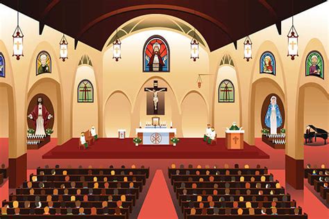 Catholic Mass Illustrations Royalty Free Vector Graphics And Clip Art