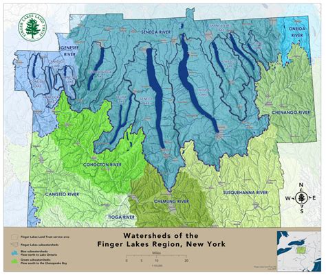 Maps The Finger Lakes Watersheds Finger Lakes Land Trust