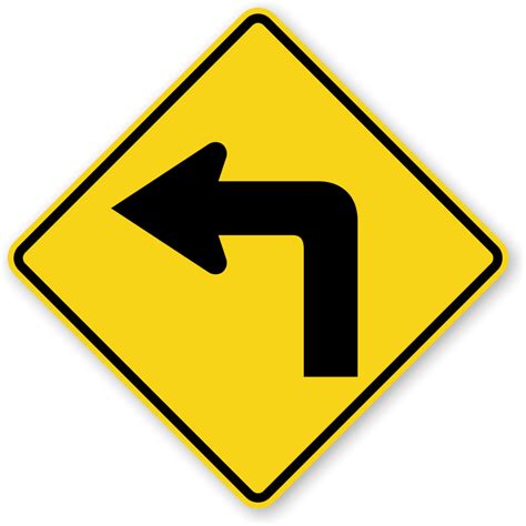 Left Turn Road Sign