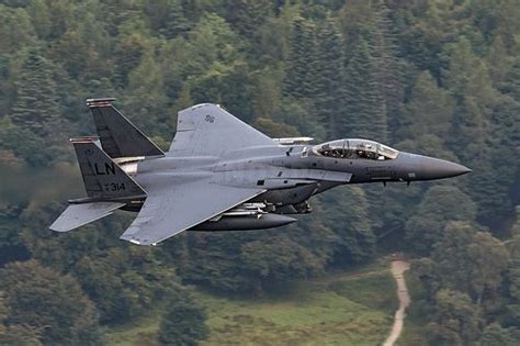 Usaf Boeing F 15e Strike Eagle 91 0314 Low Level At Ullswater Usaf