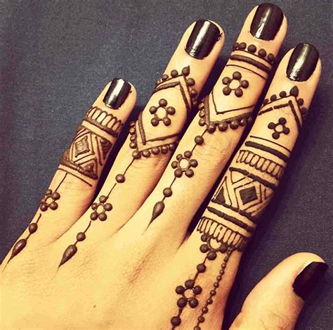 Easy And Latest Mehndi Designs For Fingers With Unique And Fashionable Style