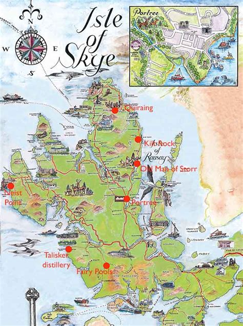 Isle Of Skye Map Travel Maps Travel Posters World Map Outline Map