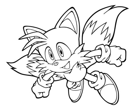 Dibujos De Sonic Y Tails Para Colorear Para Colorear Pintar E Imprimir Dibujos Online