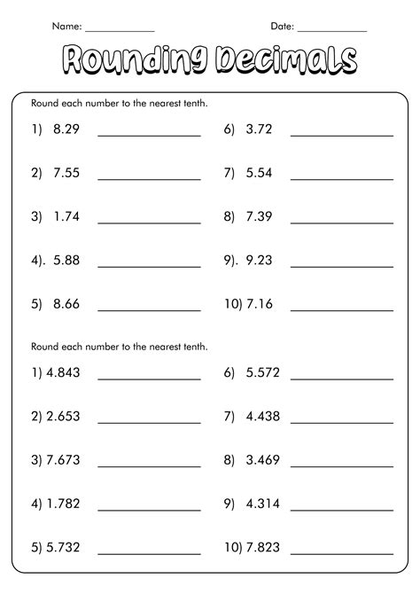 Rounding Numbers Worksheets Ks2 1c8