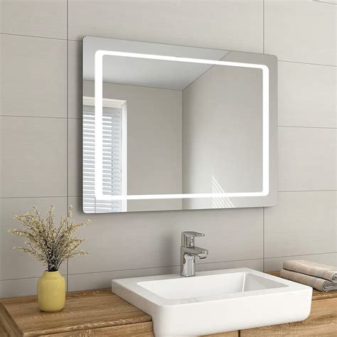 Buy Emke 900 X 700mm Led Illuminated Bathroom Mirror With Lights Sensor