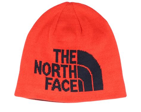 Highline Reversible Fiery Redblack Traditional Beanie The North Face