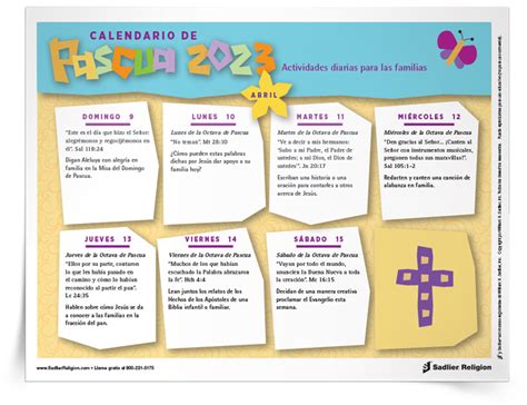 Calendario De Pascua Descarga Sadlier Religion