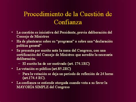 Es un unprocedimiento para acceder a la presidencia del gobierno sin ganar las elecciones. El sistema parlamentario - Monografias.com