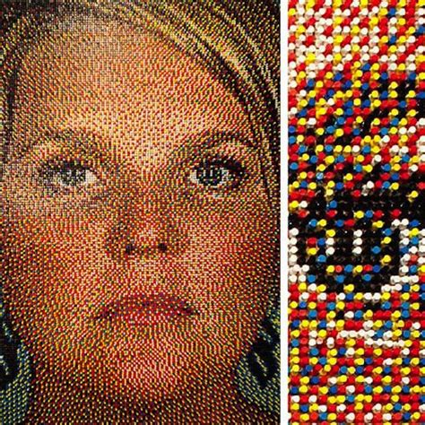 20 Most Cool And Unusual Portraits Push Pin Art Portrait Art