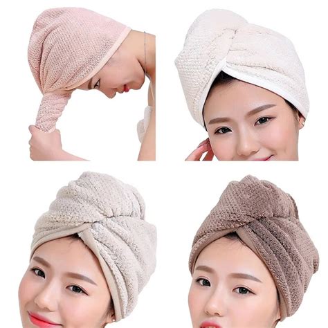 Hoomall Super Absorbent Hair Drying Towel Turban Bathing Cap Bathrobe