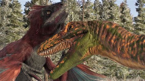 Pyroraptor Vs Herrerasaurus Jurassic World Evolution 2 Youtube