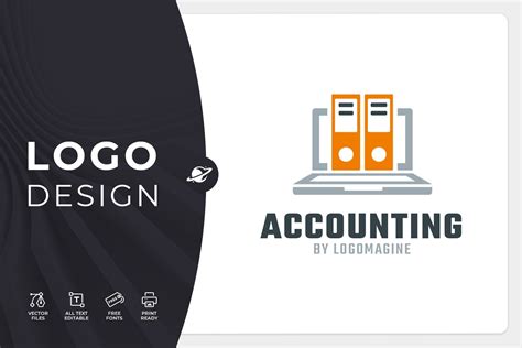 Accounting Logo Template By Logomagine On Creativemarket In 2021