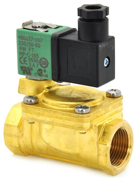 Wras Approved Solenoid Valve 34bsp Two Way Normally Closed 230vac