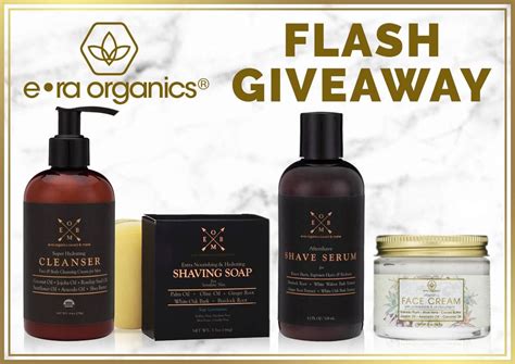 Era Organics Mens Products Prize Package Giveaway Ends 89 Mens