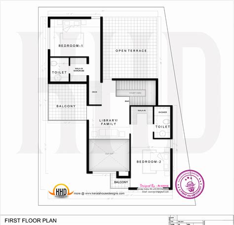 Contemporary Residence Design Kerala Home Design And Floor Plans 9k