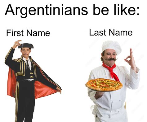 argentine names be like argentina know your meme
