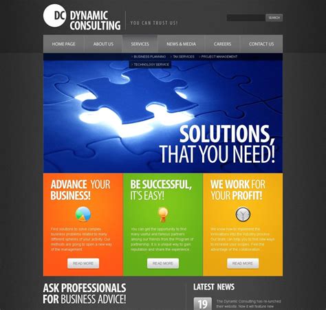 Consulting Website Template Free