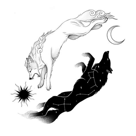 ⚪️ Sköll And Hati ️ The Two Wolves Who Chase The Sun And The Moon