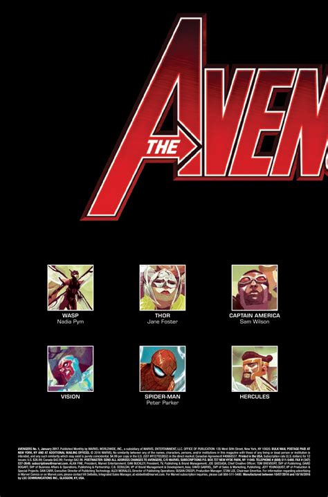 Preview Avengers 1 Comic Vine