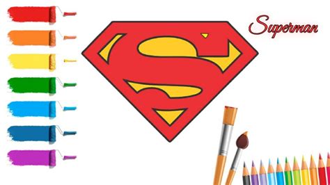 How To Draw Superman Logo Step By Step Easy For Beginners Youtube
