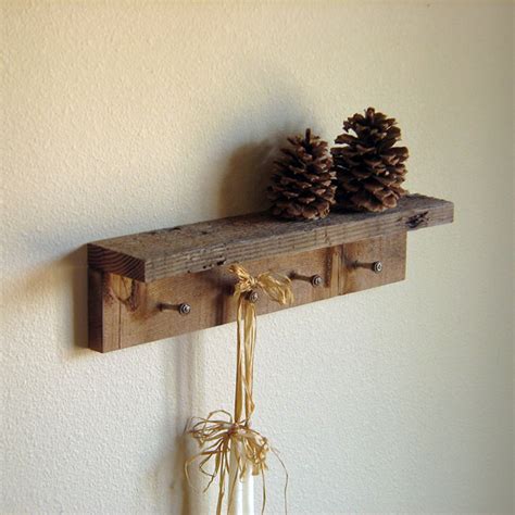 Rustic Key Rack. Barn Wood Shelf With Key Hooks. Rustic Key - Etsy Canada