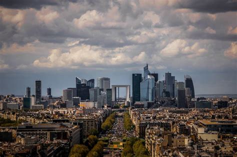 The Two Worlds In Paris Skyline